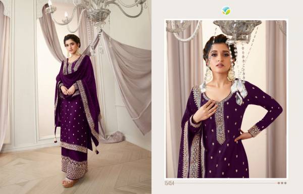 Vinay Kaseesh Shaheen Hit List Fancy Festive Wear Silk Embroidery Salwar Kameez Collection